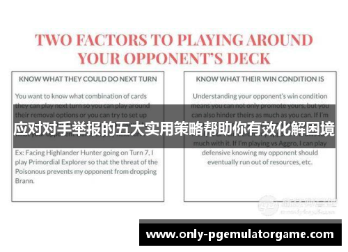 应对对手举报的五大实用策略帮助你有效化解困境